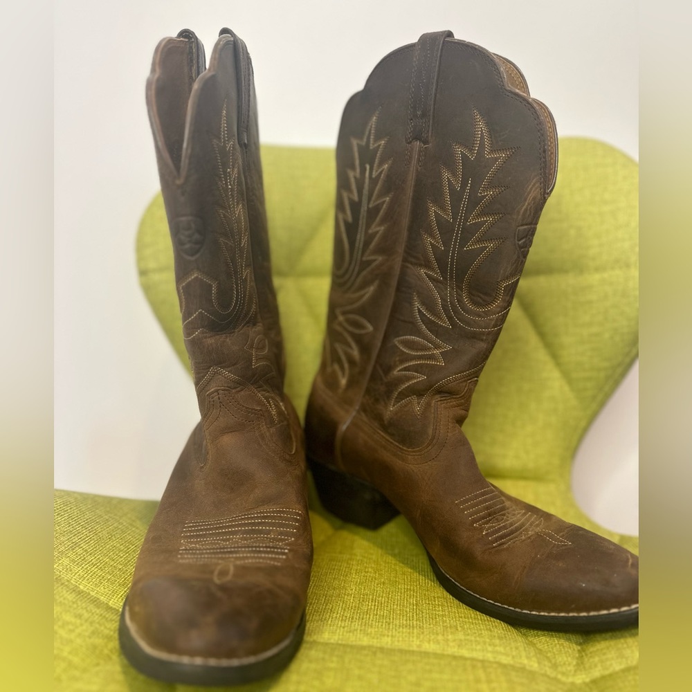 Mens Ariat Heritage Cowboy Boots 7M Excellent Condition